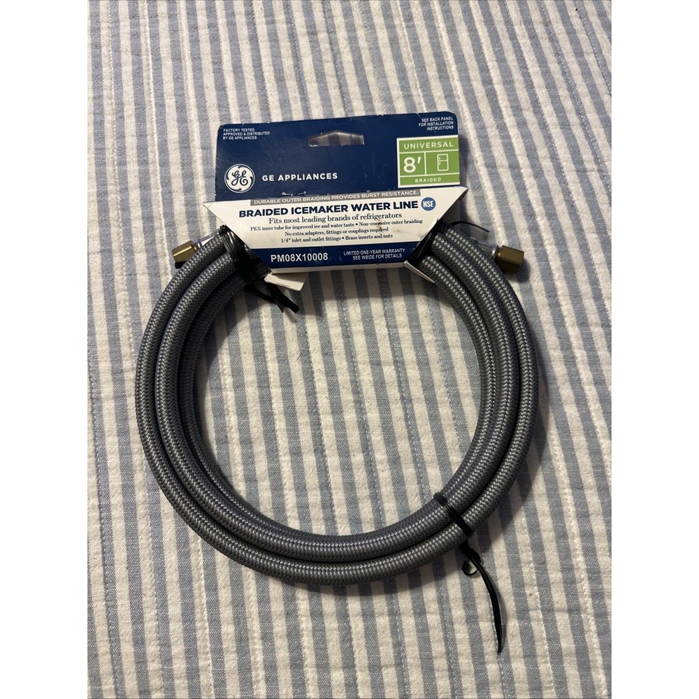 GE 8' Universal Braided PEX Icemaker Water Line‎ PM08X10008